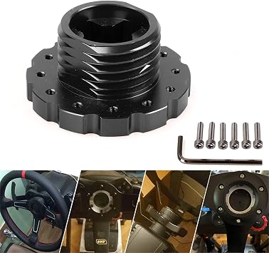 RASTP Steering Wheel Adapter for Thrustmaster T300,T500,TS-PC,TS-XW(Black)