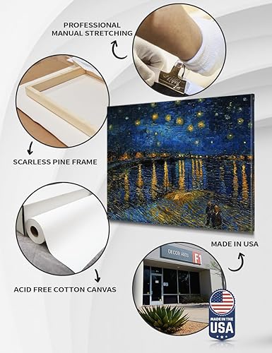 Vista 74 de DECORARTS - Almond Blossom Tree - Vincent Van Gogh Art Reproduction. Giclee Canvas Prints Wall Art for Home Decor 30x24