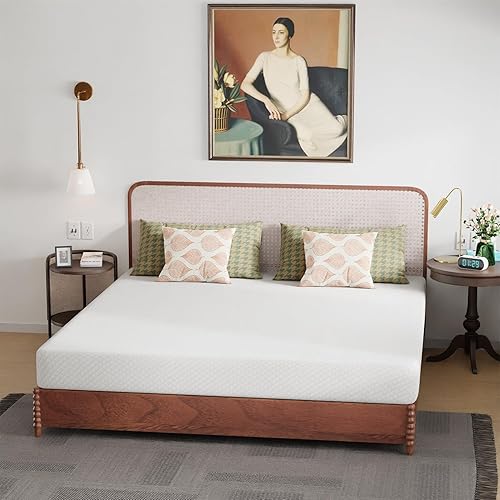 Miniatura 7 de FDW - Colchón de espuma viscoelástica de gel para dormir fresco y para alivio de la presión, firmeza media, con certificación CertiPUR-US, cama en