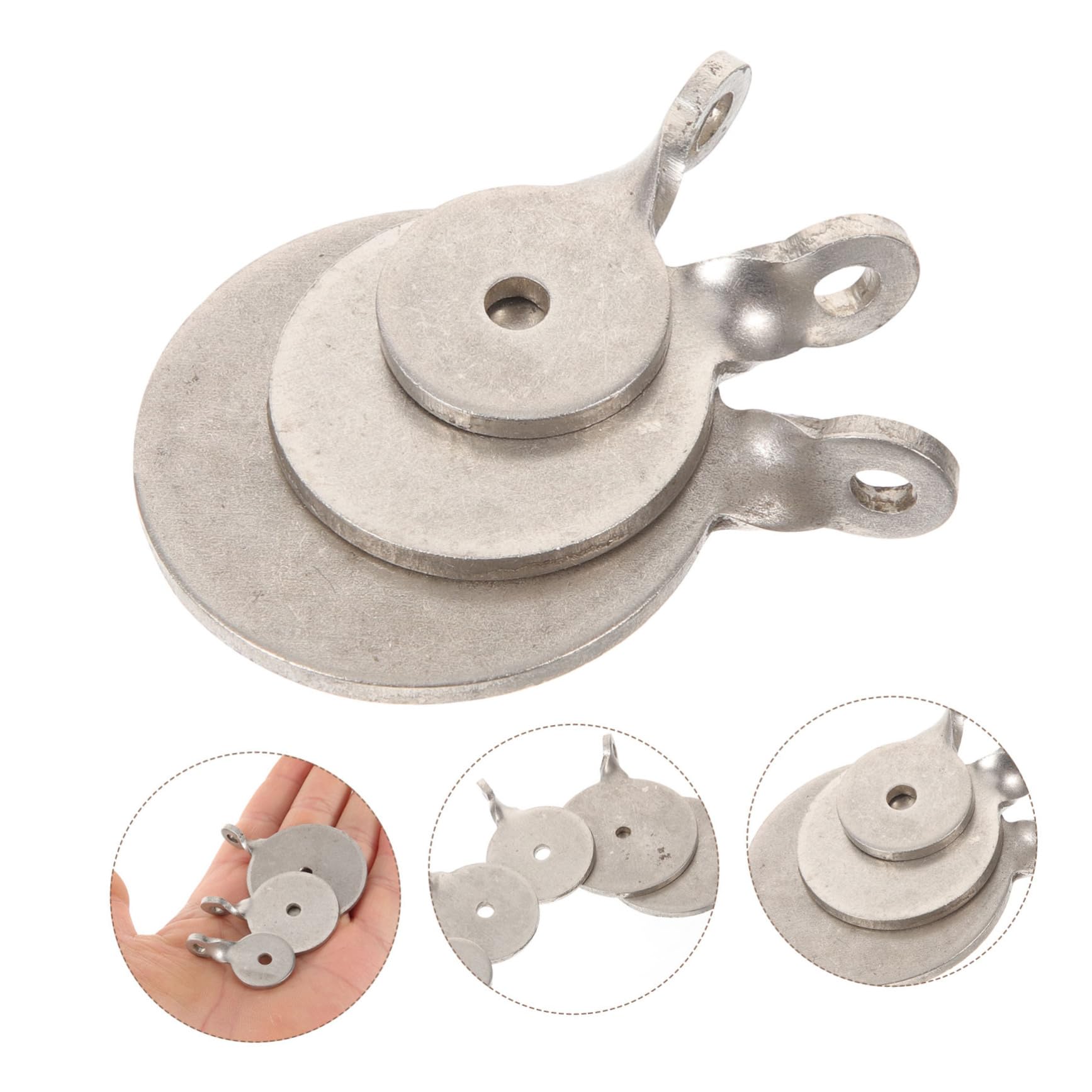 Kisangel 2sets Stainless Steel Target Portable Target for Archery Accessories 6pcs*2