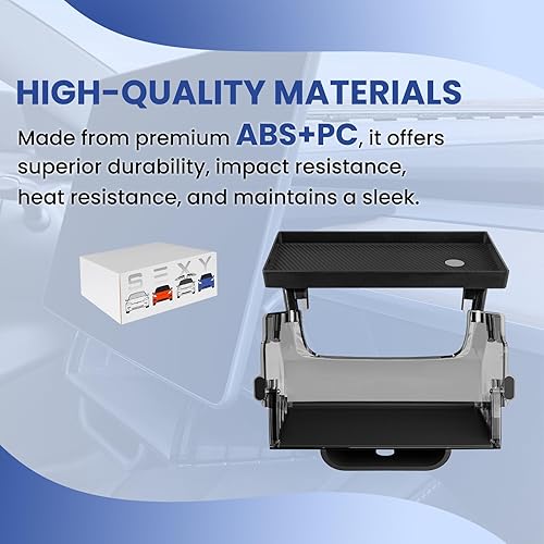 Miniatura 6 de Organizador de almacenamiento oculto debajo de la pantalla compatible con Tesla Model Y 2024-2020 (no Juniper)Model 3 2023-2017 Accesorios Negro (no