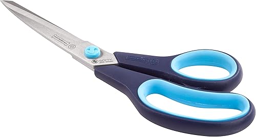 Miniatura 4 de Mundial Tijeras de modista profesional suaves de 9.5 pulgadas, con cómodo mango azul y hoja inferior microdentada para una confección sin esfuerzo y