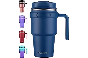 ALOUFEA 20 oz Insulated Coffee Mug Tumbler with Handle