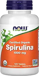 NOW Foods Spirulina 1000 Dupla Força 120 Tabls Importado