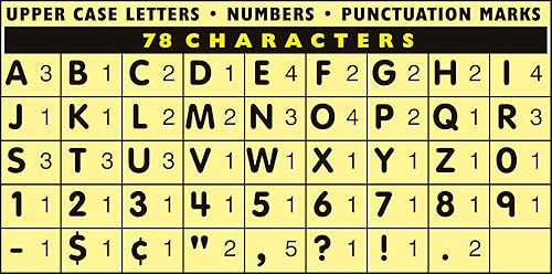 Miniatura 2 de Pacon 0051652 - Plantillas de letras, 2 pulgadas, color amarillo