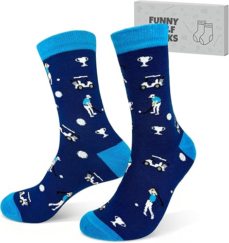 Divertidos calcetines de golf para hombres, regalos de golf geniales para papá, él, amigos y compañeros de trabajo, accesorios novedosos, rellenos