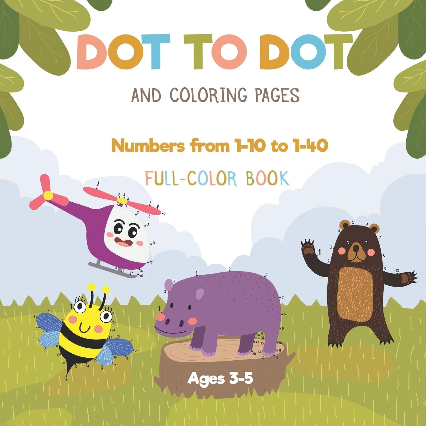 Buy Dot to dot and coloring pages | Numbers from 1-10 to 1-40 | Full ...