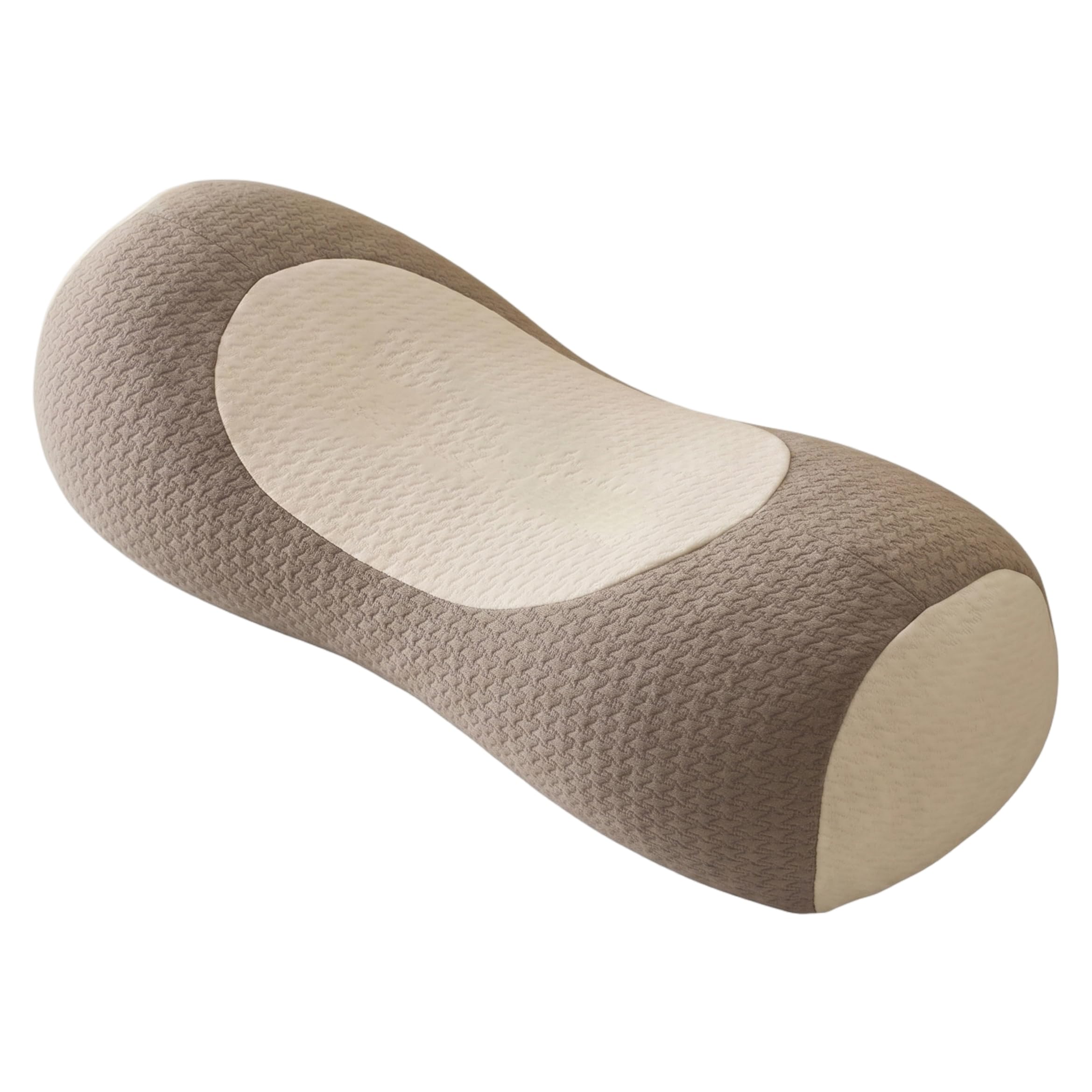 Xoeryoy Buckwheat Neck Pillow, Adjustable Ergonomic Cervical Pillow for Neck Pain Relief Support for Side & Back Sleepers, 15 Inch, Coffee