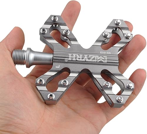 Miniatura 7 de ThinkTop 3 Cojinetes Ultraligero MTB BMX Road Mountain Bike Pedales Plataforma Plana Aluminio Sellado Ever Lubrique Teniendo Eje 916 Pulgadas