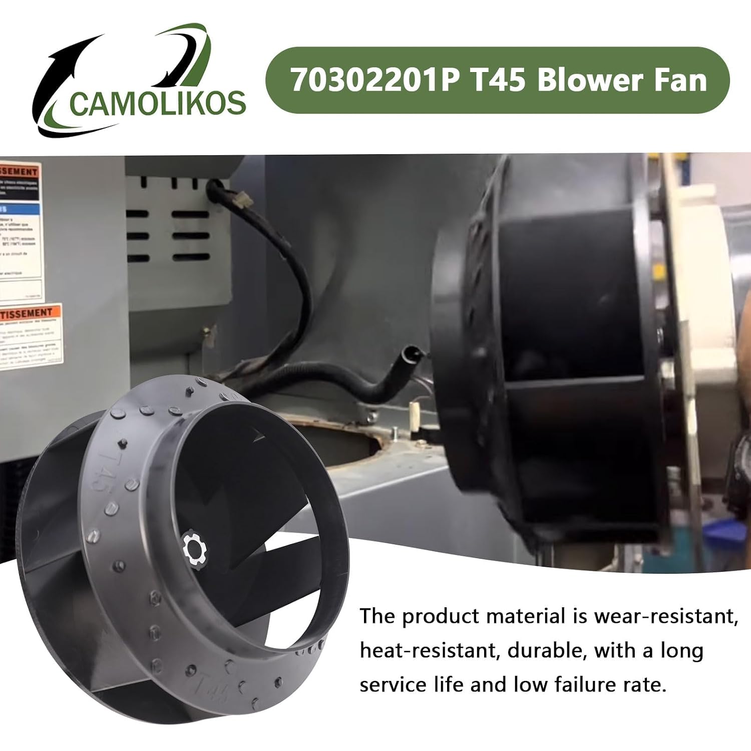 2pack-70302201P T45 9.51 Od Blower Fan Compatible with Speed Queen, Alliance,HUEBSCH, IPSO Replace TU21755 70302201