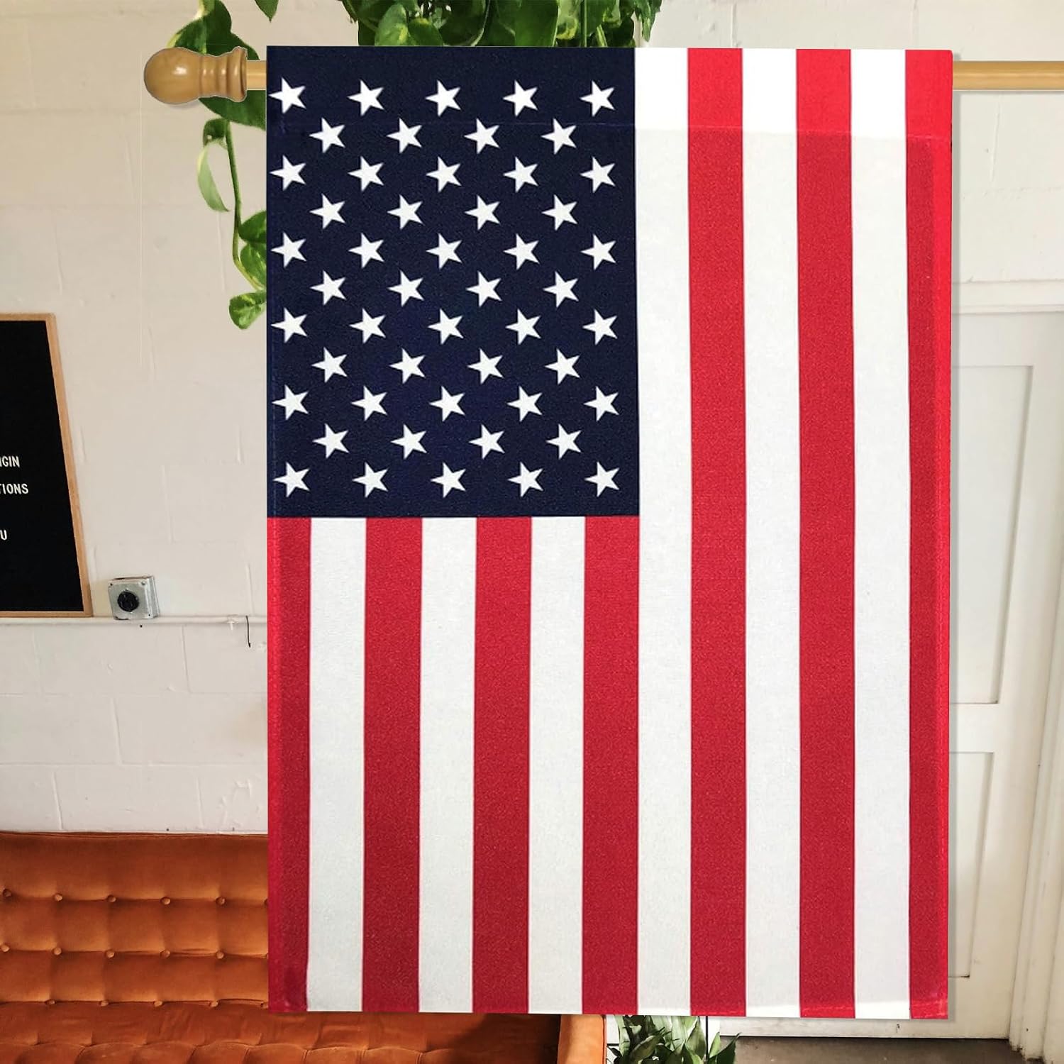 American House Flag 28x40 Inch Indoor Double Side American Garden Flag Banner Large USA Garden Flags for House Yard Indoor Outdoor Decoration