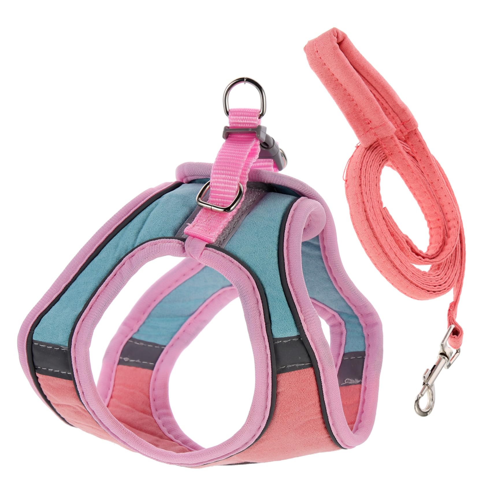 Toddmomy 3juegos Arnés para Gato Correa Reflectante Conjunto para Paseos Al Aire Diseño Ergonómico y Resistente para Gatitos y Perros Pequeños
