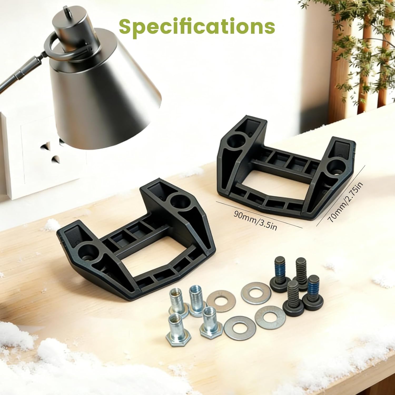 Cargo Base Kit Compatible with Ski-Doo LinQ System Accessory 860201806 2 Cargo LinQ Bases and Hardware Snowmobile Accessories