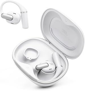 JBL Sense Pro Open Ear Headphones, Spatial Sound, Earhook Fit - White