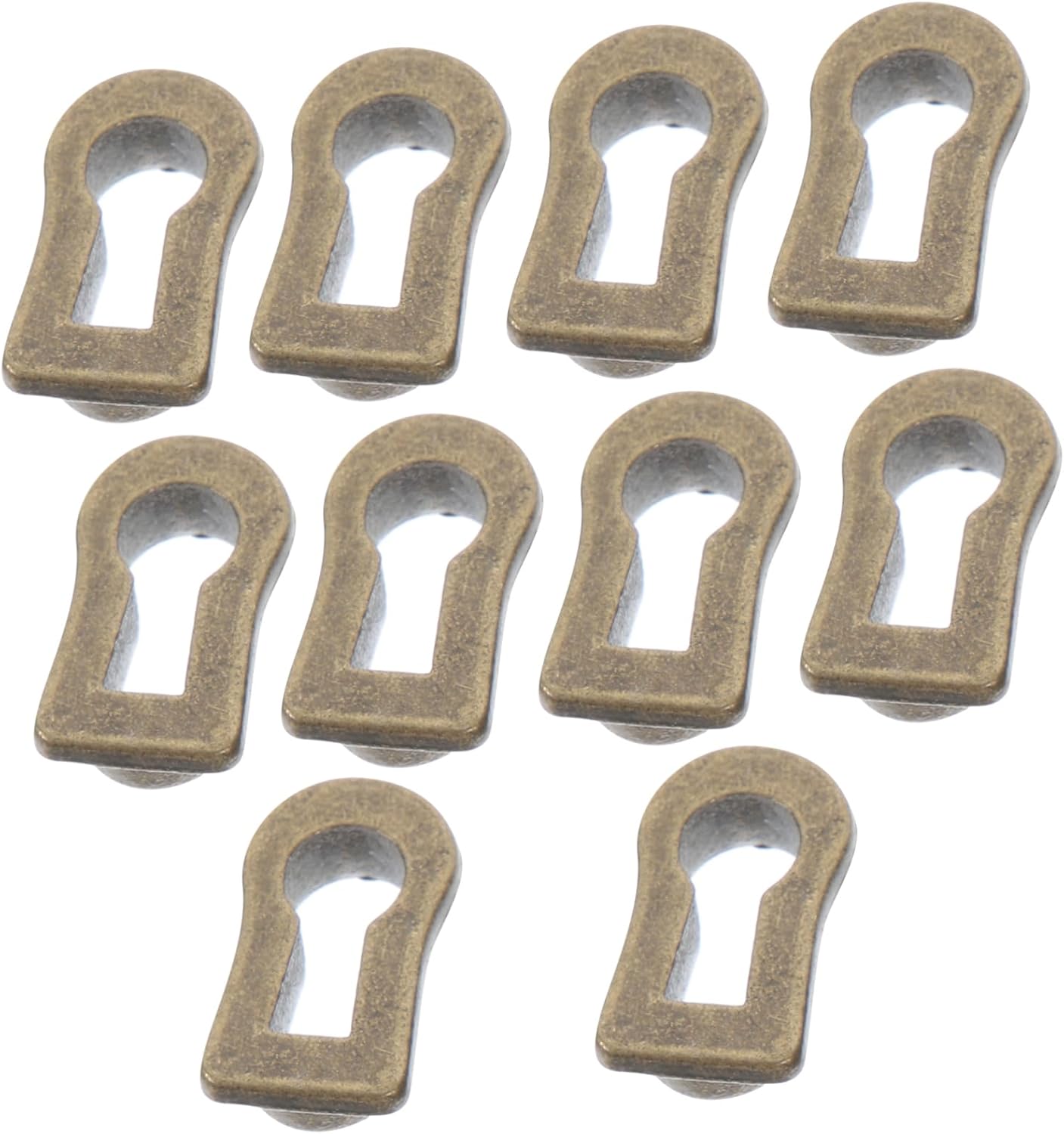 DOITOOL 30pcs Antique Keyhole Decorative Escutcheon Plates for Furniture Keyhole Inserts to Prevent Damage for Cabinets Dressers and More Decor