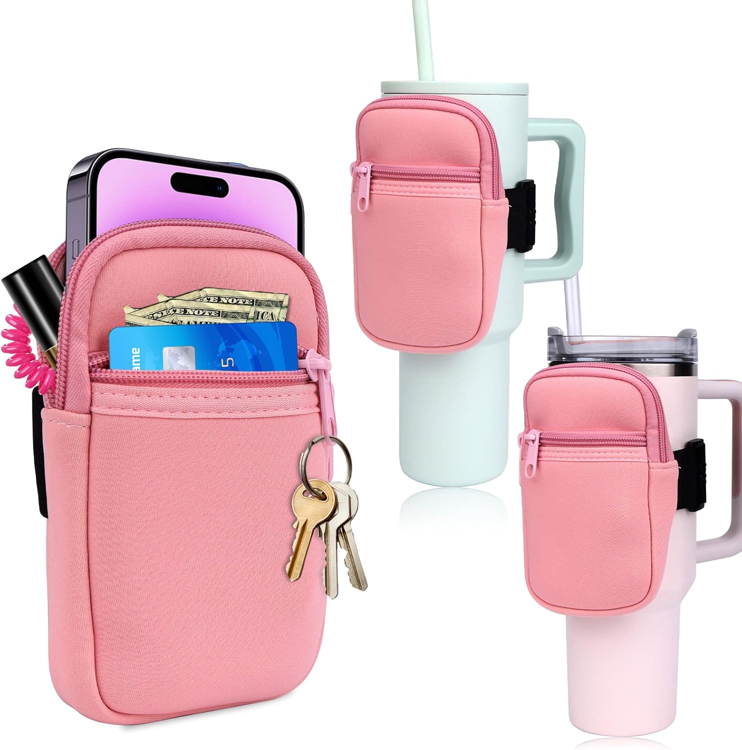 AIERSA Enlarged Water Bottle Pouch for Stanley Quencher