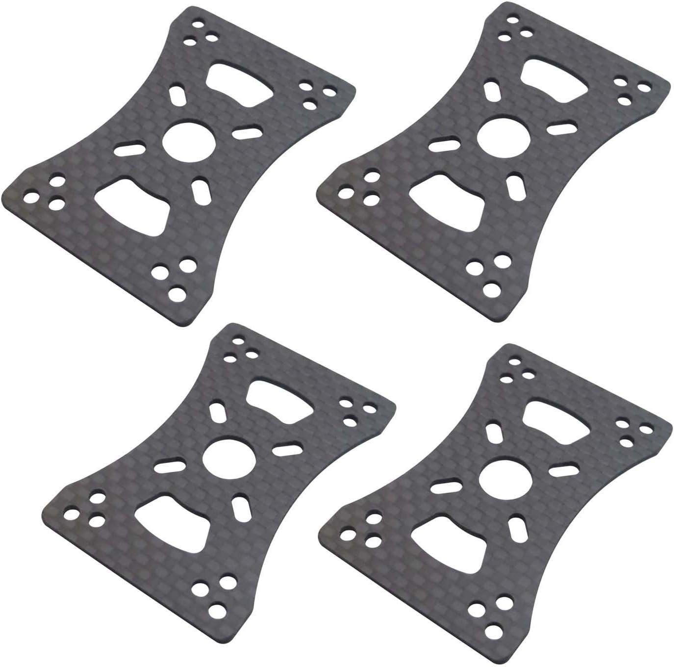 3k Cf Motor Mount Plate for 16mm 22mm 25mm Arm Tube Quadcopter Multirotor DIY(Pack of 4 Pcs)