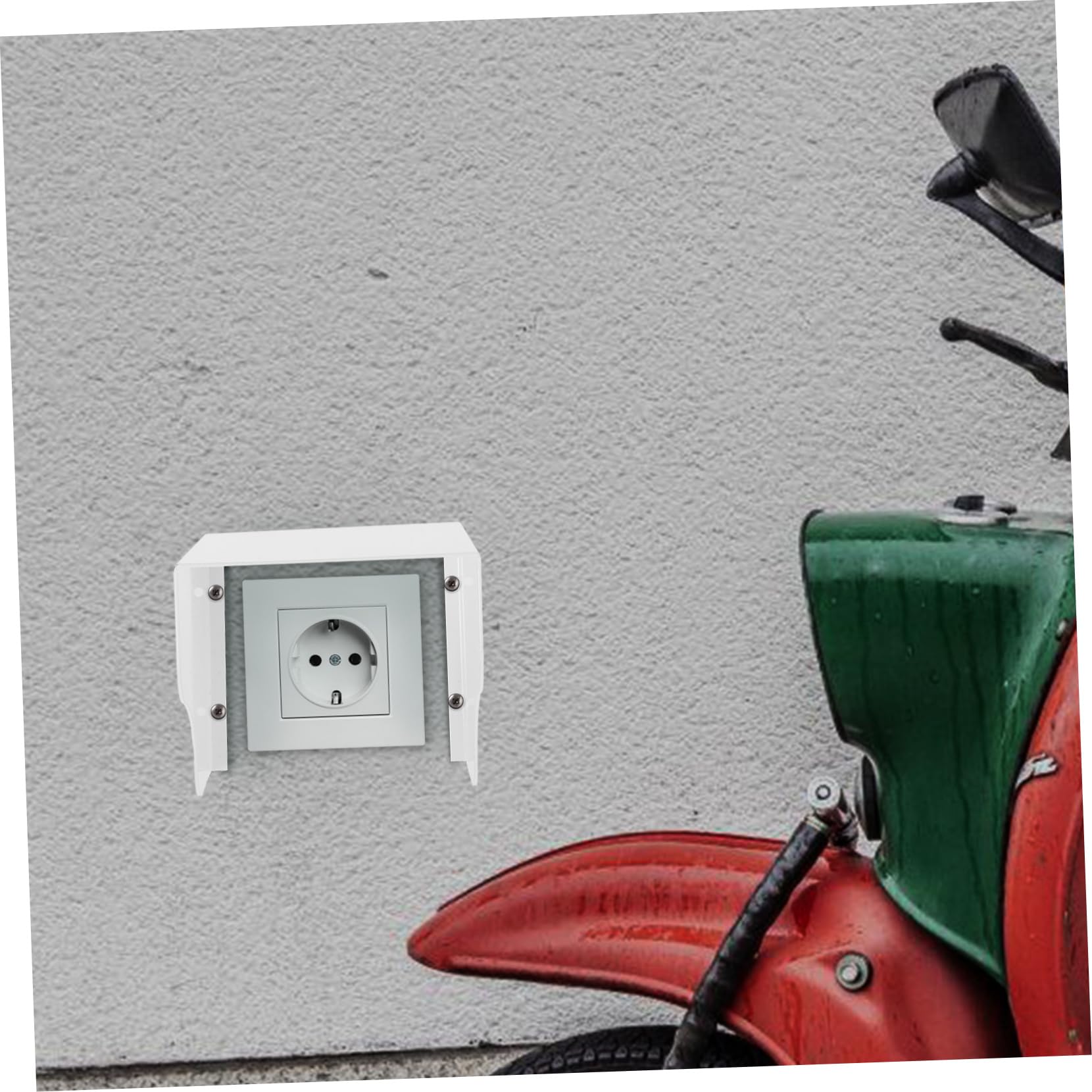 Cache de Prise Électrique Extérieure en Fer Blanc Résistant aux Intempéries