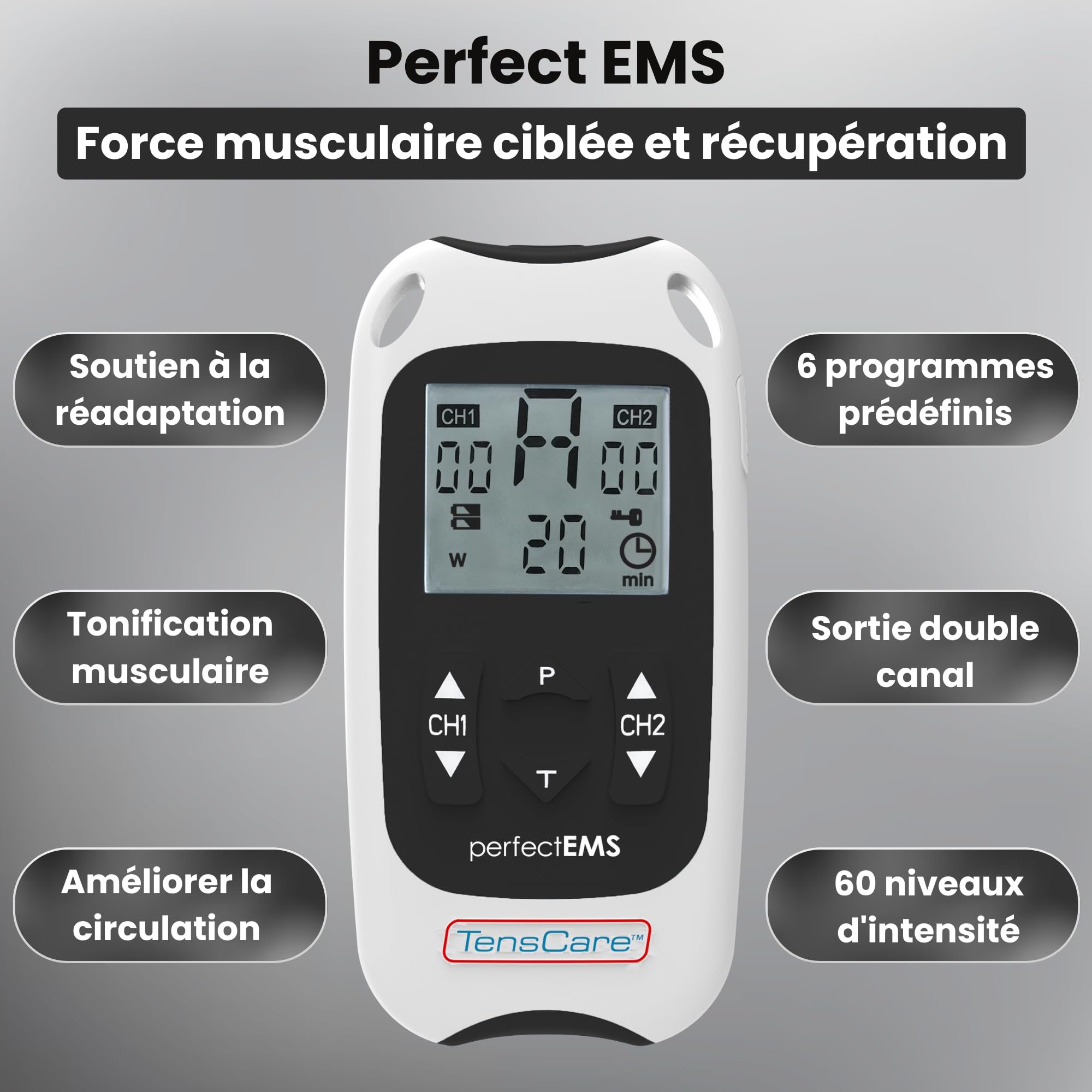 Tenscare Perfect Ems Appareil De Musculation/Soulagement De La Douleur