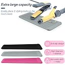 3PCS Silicone Heat Resistant Mat Pouch for Hair Straightener, Curling Iron, Flat Iron and Hot Hair Tools (Black+Grey+Pink) gallery image