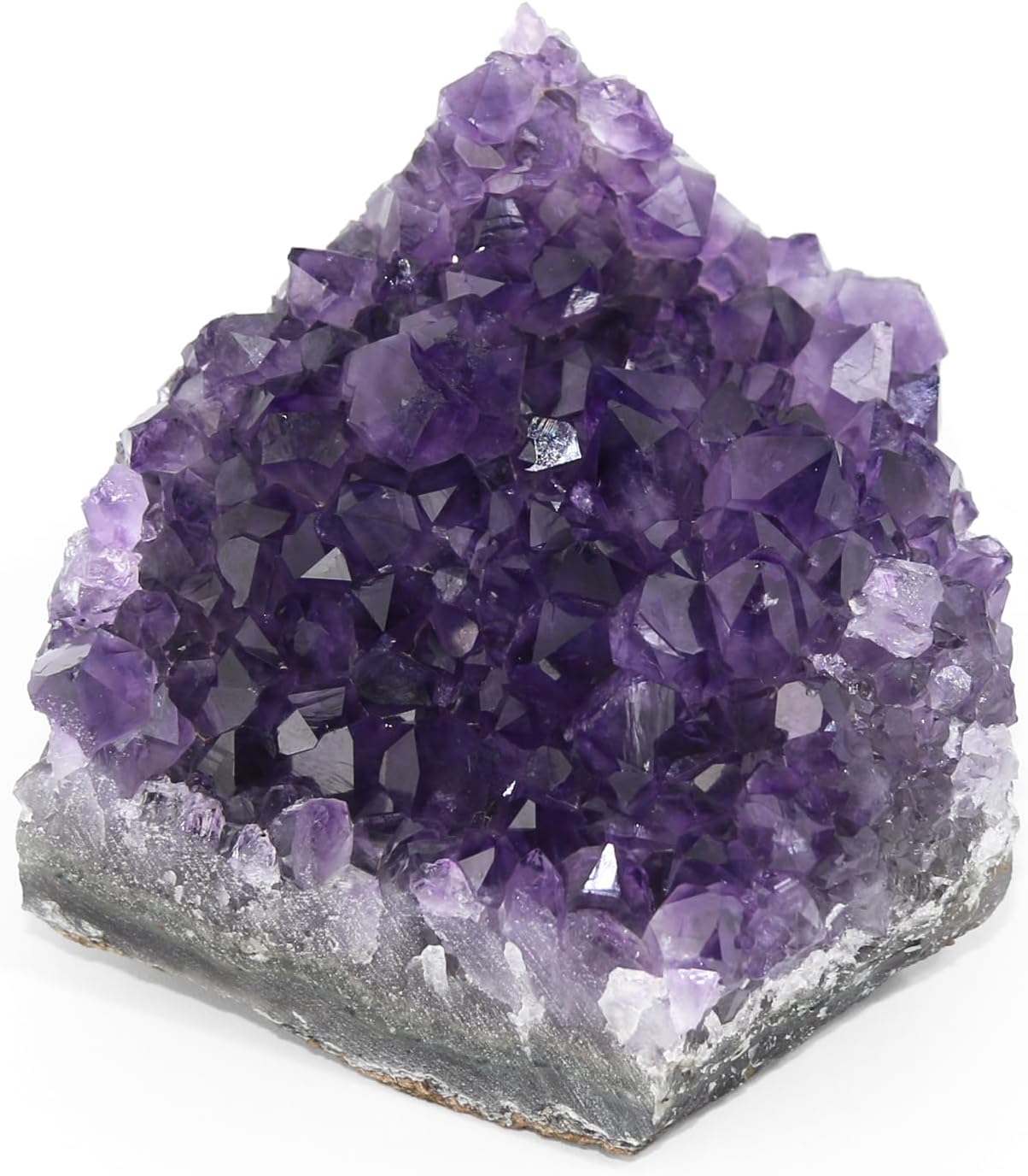 Natural Amethyst Crystal Stone, Meditation Aid, Energy Cleansing, Sleep & Stress Relief, Healing Crystals for Feng Shui Decor, Energy Healing Tool (0.5lb)