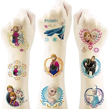 40Sheets Cartoon Frozen Temporary Tattoos,Birthday Party Favors, Cute Frozen Decoration Sticker Gifts for Home Activity Class Prizes Carnival Christmas Rewards