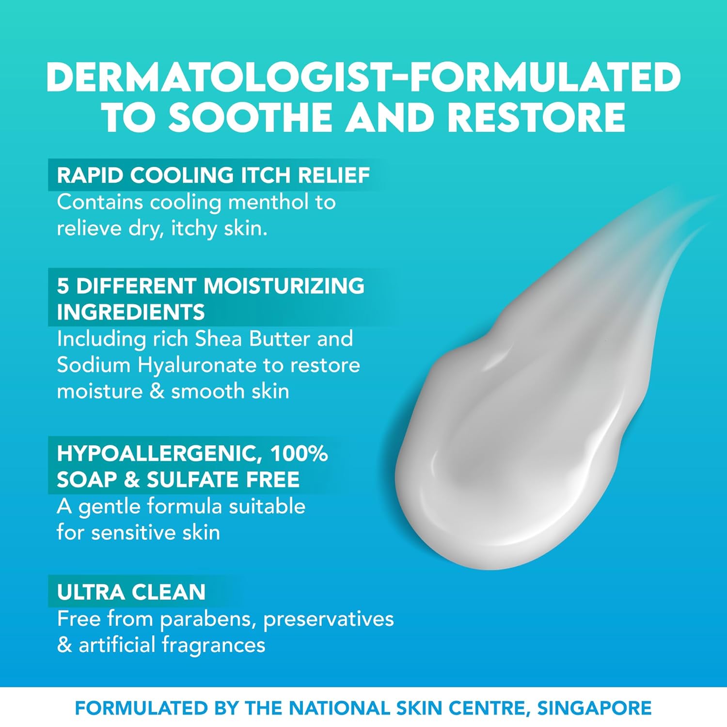 Suu Balm Anti Itch Body Wash, Psoriasis Body Wash, Eczema Body wash for adults, Moisturising Cleanser for Dry Itchy Relief, For Sensitive Skin, Cooling Menthol, Sulfate Free, 28.4 fl oz