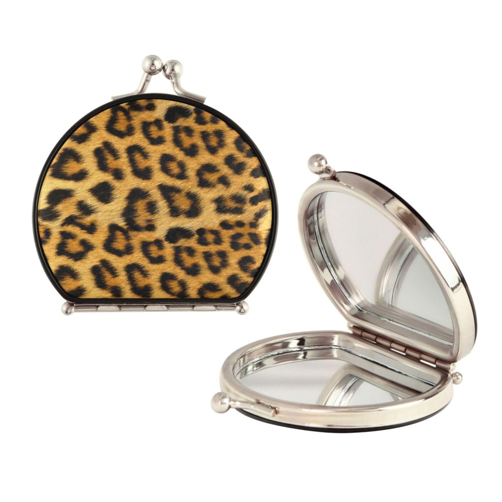 Amazon.com: Sletend Leopard Print Compact Mirror for Women,Mini