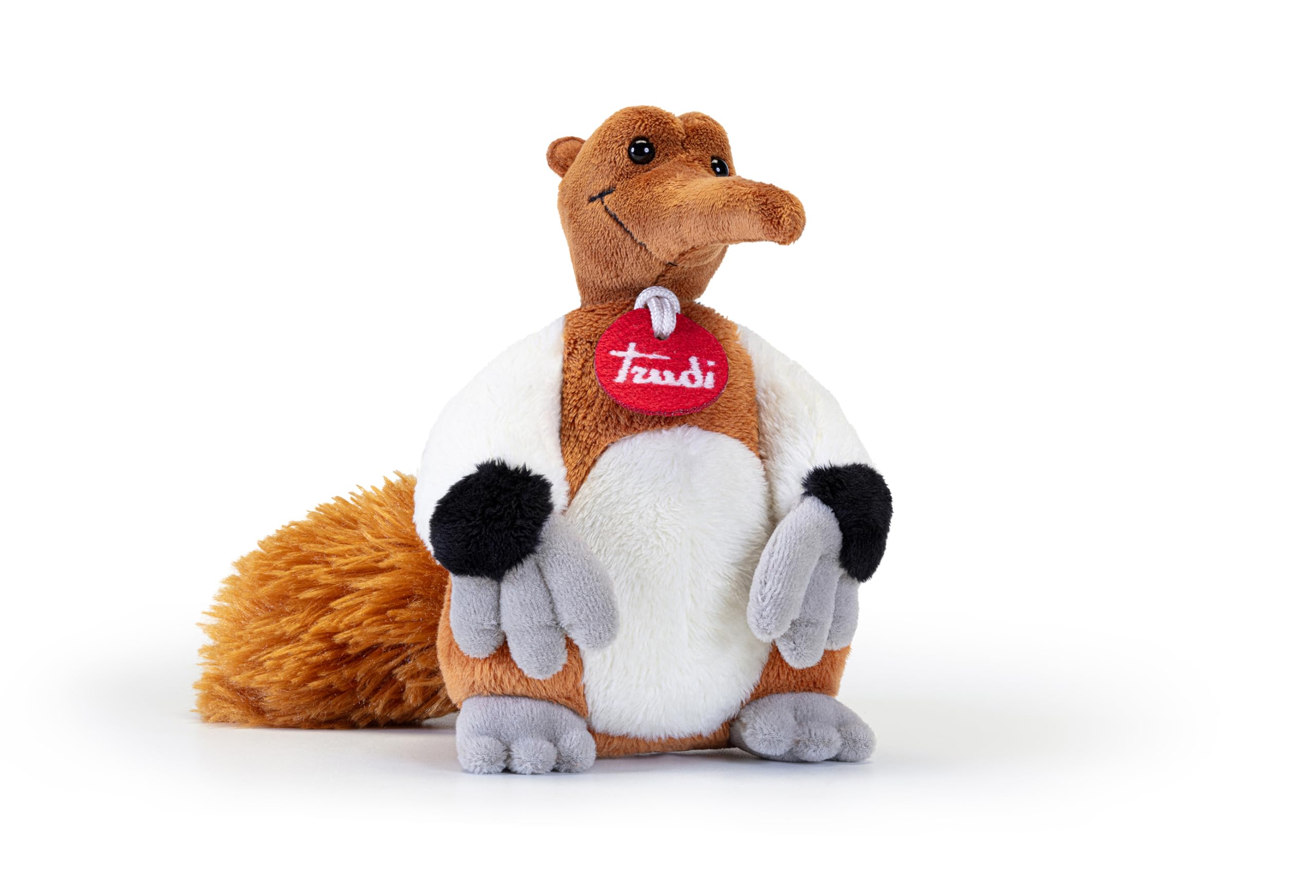 Trudi Anteater Hopper Exotic tropical plush toy, ideal as a gift for birthdays, Christmas and other occasions | 14x16x18cm size XS | Bizzarre Collection | model 51349