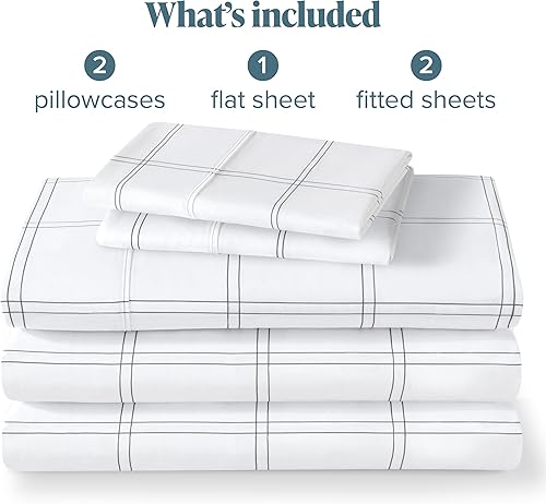 Miniatura 332 de Bare Home Juego de sábanas de tamaño individual XL, tamaño de dormitorio universitario, sábanas de microfibra ultrasuave de 1800 hilos, bolsillos 22