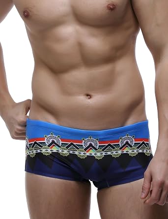 SEOBEAN Mens Low Rise Sexy Sport Swimwear Trunk Boxer Brief