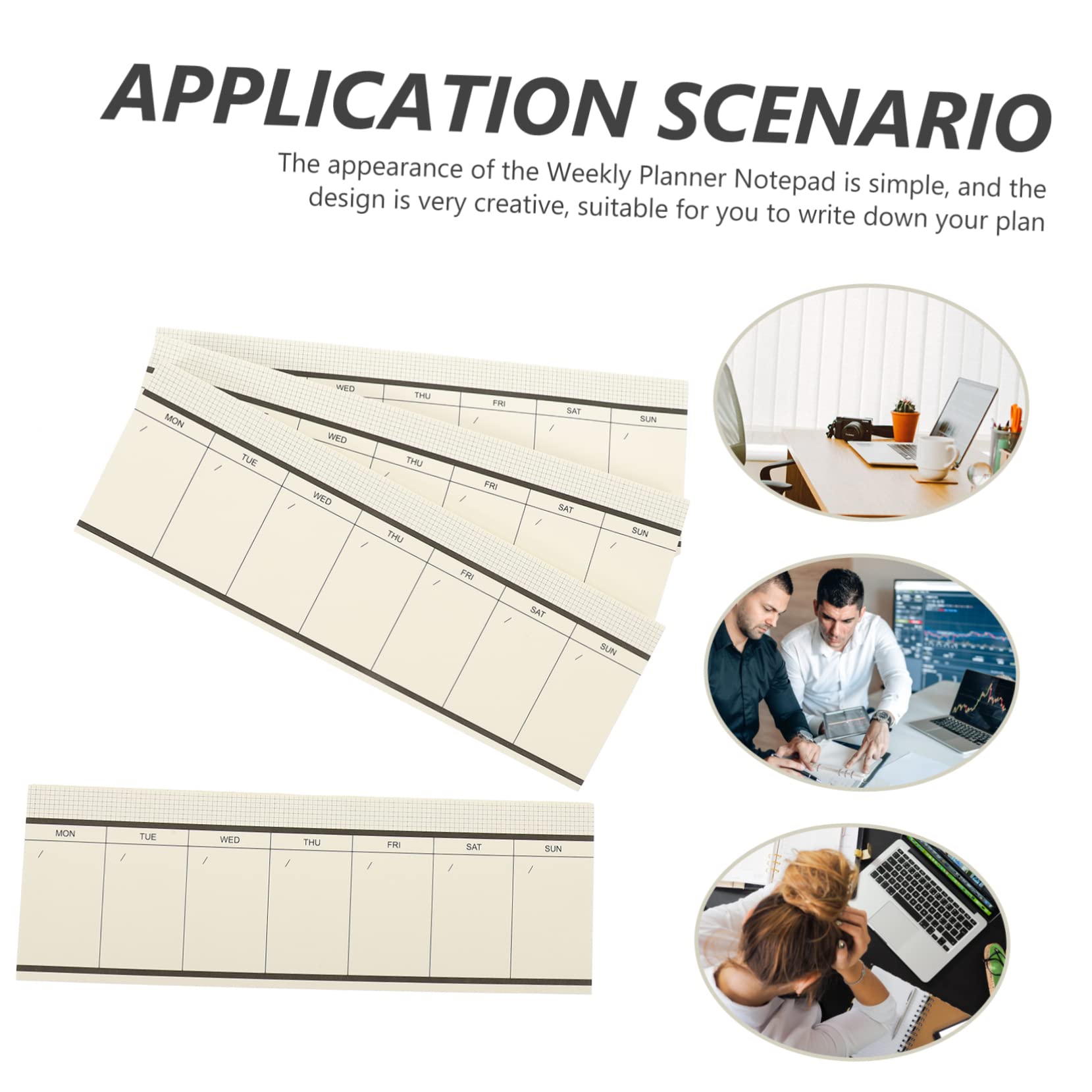 jojofuny 3 Set Blocco Note Memo Pad Per Pianificazione Settimanale Blocchi Appunti Strappabili Per Ufficio E Studio Planner Giornaliero Semplice E Funzionale Per Studenti E 4 Pezzi * 3