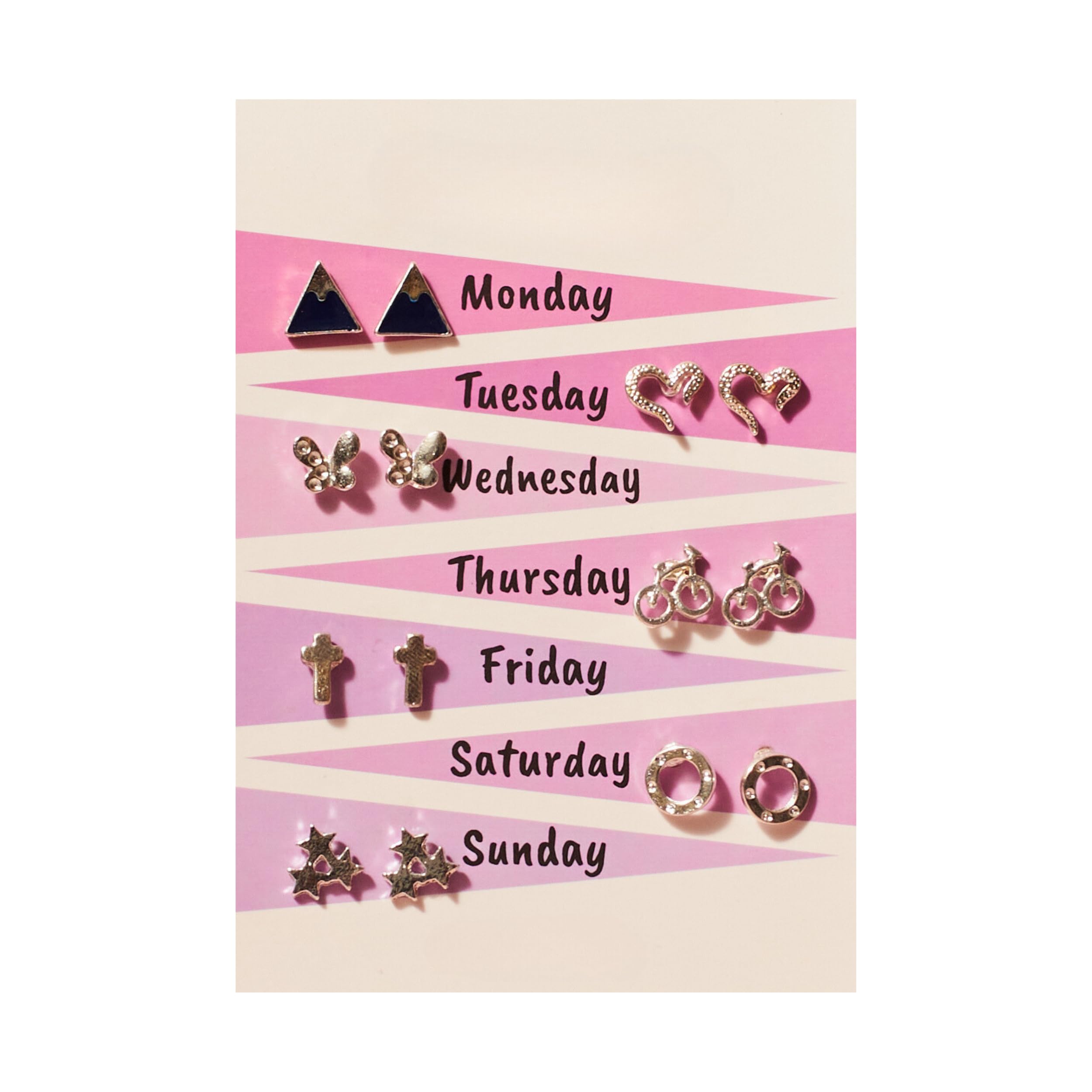 SALTY Fashion Travel Weekly Earrings for Women & Girls | 7 Pairs Combo | Studs | Ear Tops | Latest | Trendy | Fancy | Stylish | Birthday Gift | Aesthetic Jewellery | Accessories for Everyday Wear (B0C489N3JL) Amazon Price History, Amazon Price Tracker