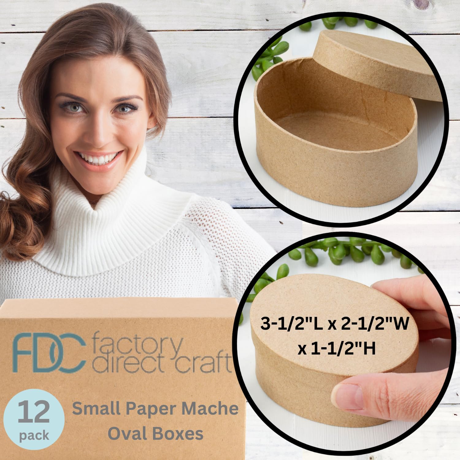 Amazon.com: Factory Direct Craft Pack of 12 Small Paper Mache