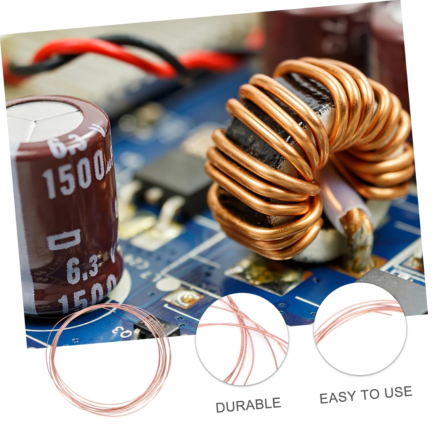 PRETYZOOM Bare Copper Wire for Electrical Applications Conductive Copper for DIY Projects Crafting and Sculpture Flexible and Resistant Thickness