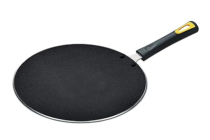 Anjali Stainless Steel Non-Stick Roti Tava, 27.5cm (Black)