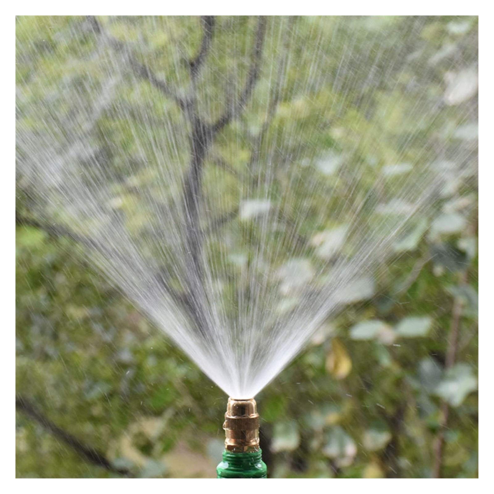 Boquilla de fuente, rociador de jardín, rosca externa Boquilla de fuente ajustable de 1/2 pulgada Boquilla de atomización de 360 ​​​​grados de latón Riego de invernadero de césped 15 (Color : Yellow)
