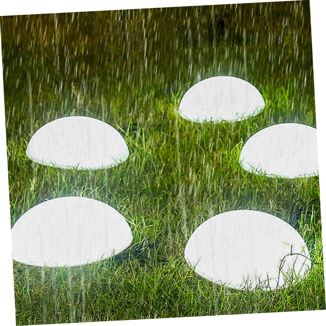 Solar Outdoor Lights 5-in-1 Hemisphere Ground Stake Light Solar Powered Garden Landscape Lamp for Parks Villas and Courtyards