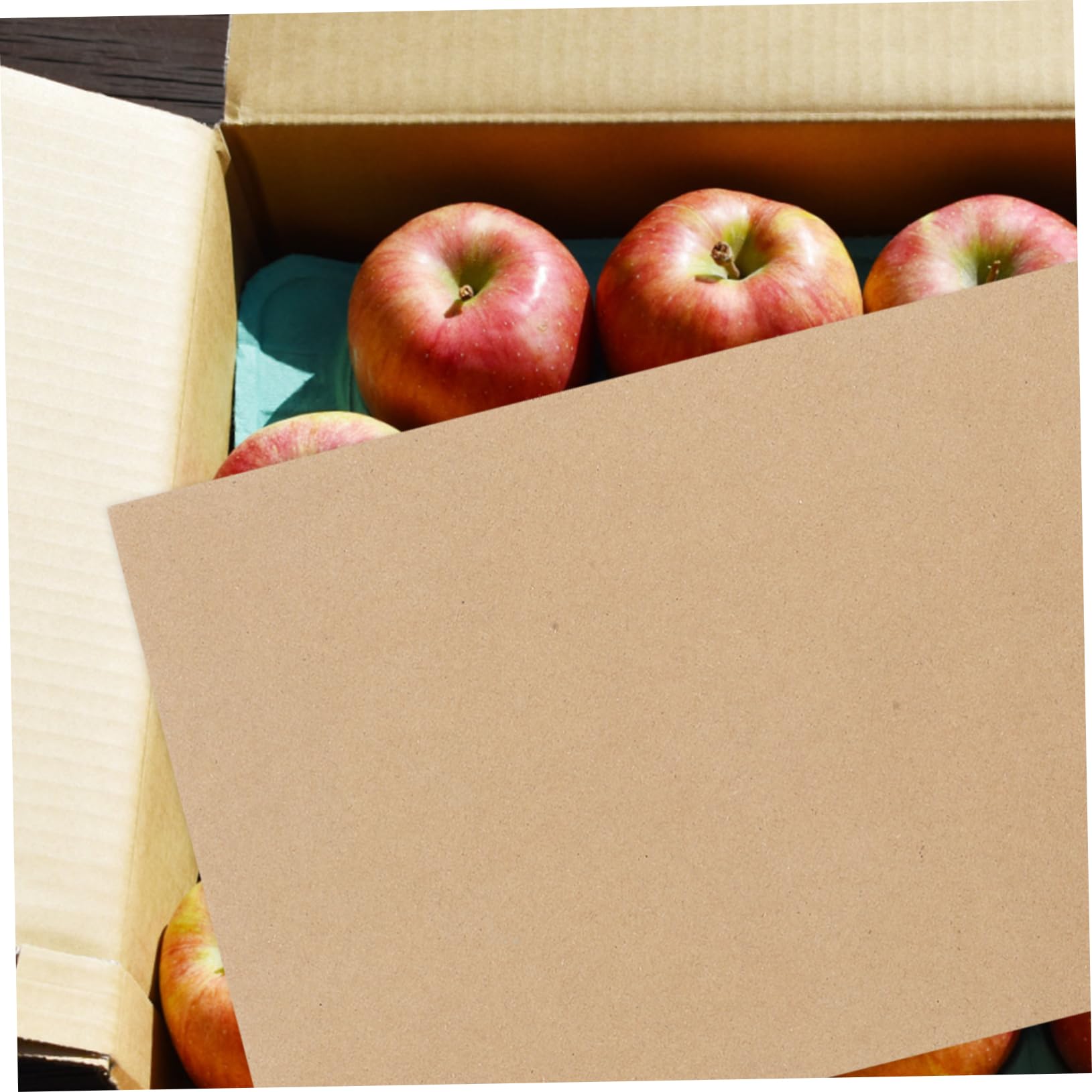 Feuilles de Carton Ondulé 50 Pièces, Renfort de Fond pour Boîtes | Papier Ondulé Robuste, Base Protectrice, pour Cartons de Déménagement et Emballage Colis Carton
