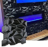 Vista 19 de Art3d - Paneles de pared con franjas, blancos, 19.7 × 19.7 pulgadas (paquete de 12)