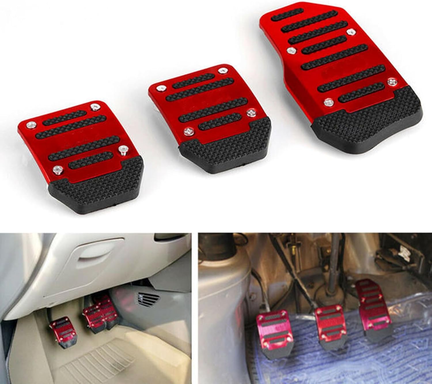 EOHMAK Car Pedal Pads Car Brake Pedal Pad Manual Transmission Pedal
