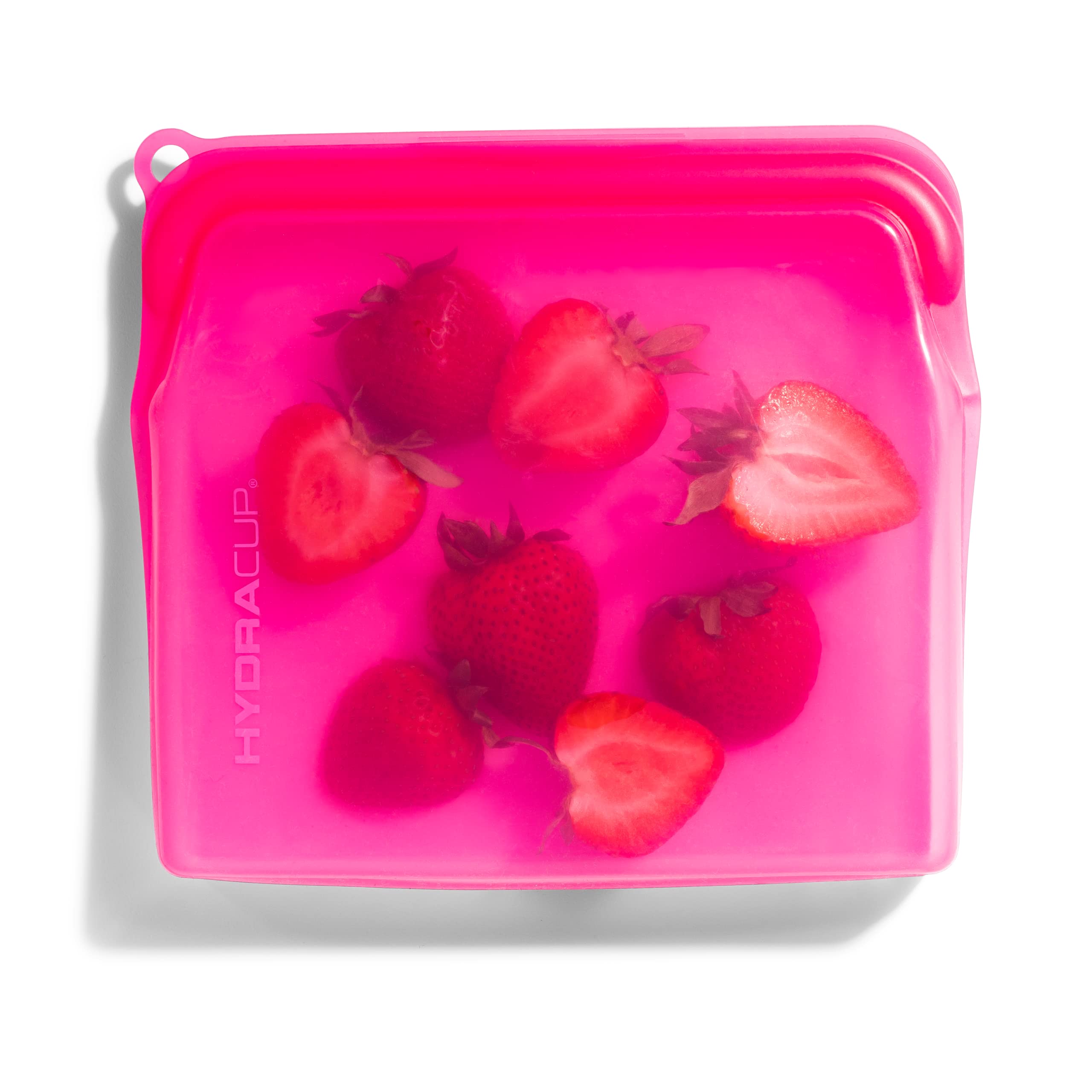 Paquete de 6 bolsas de silicona reutilizables para almacenamiento de alimentos Hydra, 30 onzas, presiona para cerrar, guardar aperitivos y preparación de comidas, tamaño sándwich, apto para