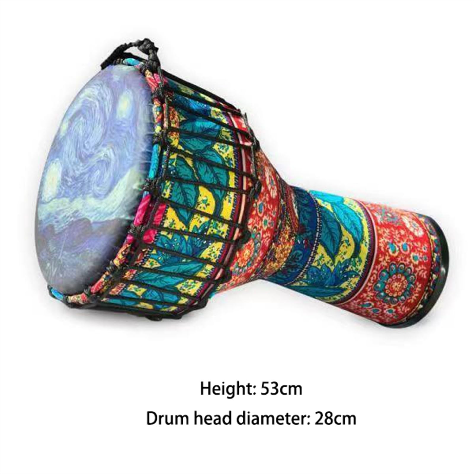 Profesjonalny Djembe Standardowy 11-calowy Przenośny Bęben Afrykański Z PVC, Grający Na Afrykańskim Bębnie Perkusyjnym (Color : A)