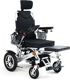 Winner.Med Cadeira de Rodas Motorizada Dobrável – Leve, Compacta e Confortável para Maior Mobilidade e Autonomia