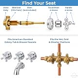 Replacement for American Standard 57281-07 Bibb Seats, 10 Pack image 6