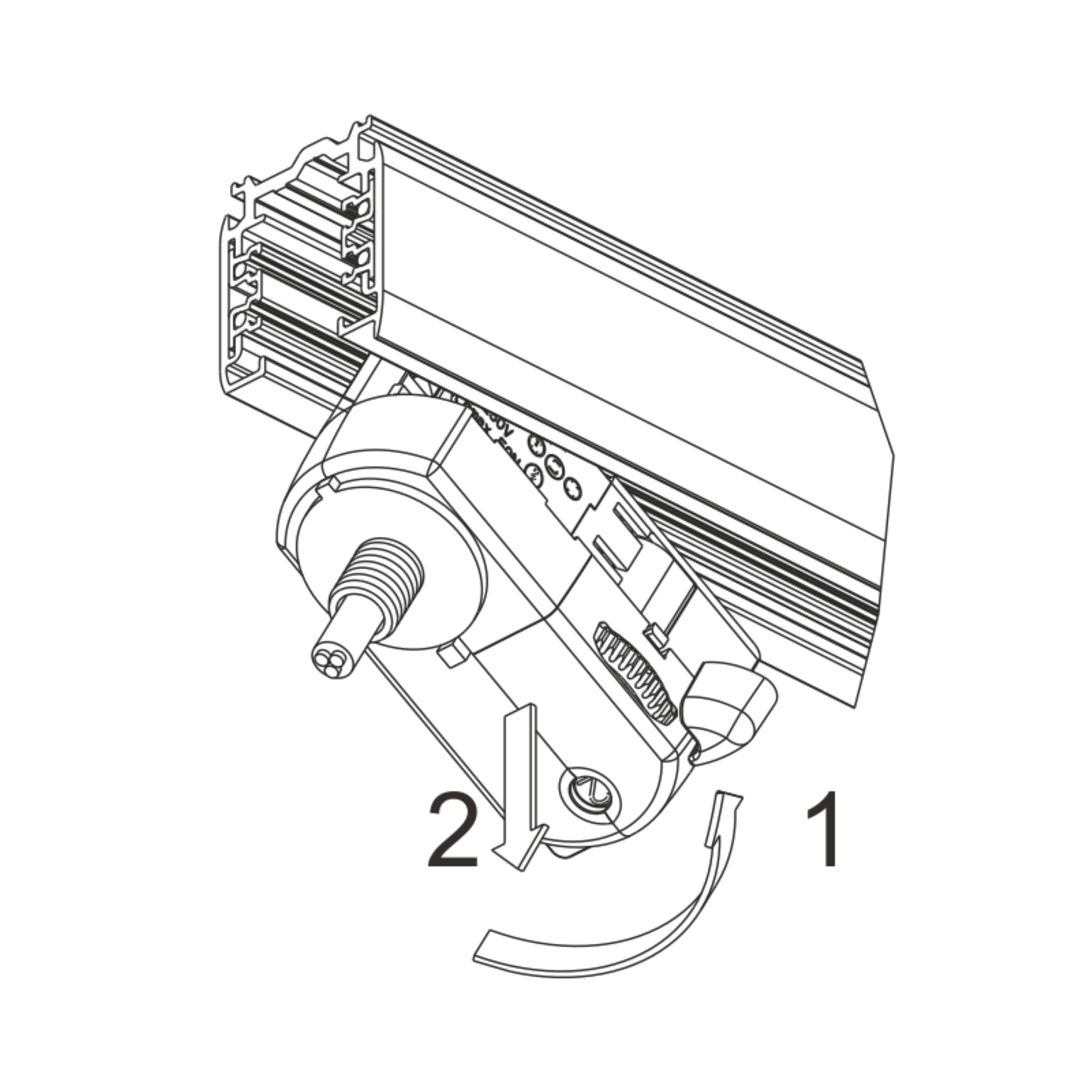 MULTI-adapter Universaladapter GA69 für 3-Phasen Stromschienen zur Leuchtenabhängung/Strahlerumbau | versch. Ausführungen. (Weiß)