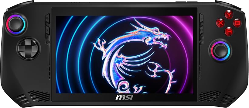 MSI CLAW Handheld Gaming Console (Intel® Core™ Ultra 5 processor 135H |Intel® Arc Graphics| 7 Full HD 120Hz IPS 500nits Touchscreen | 16GB RAM | 512GB PCIe SSD|Windows 11 Home Plus|Black)