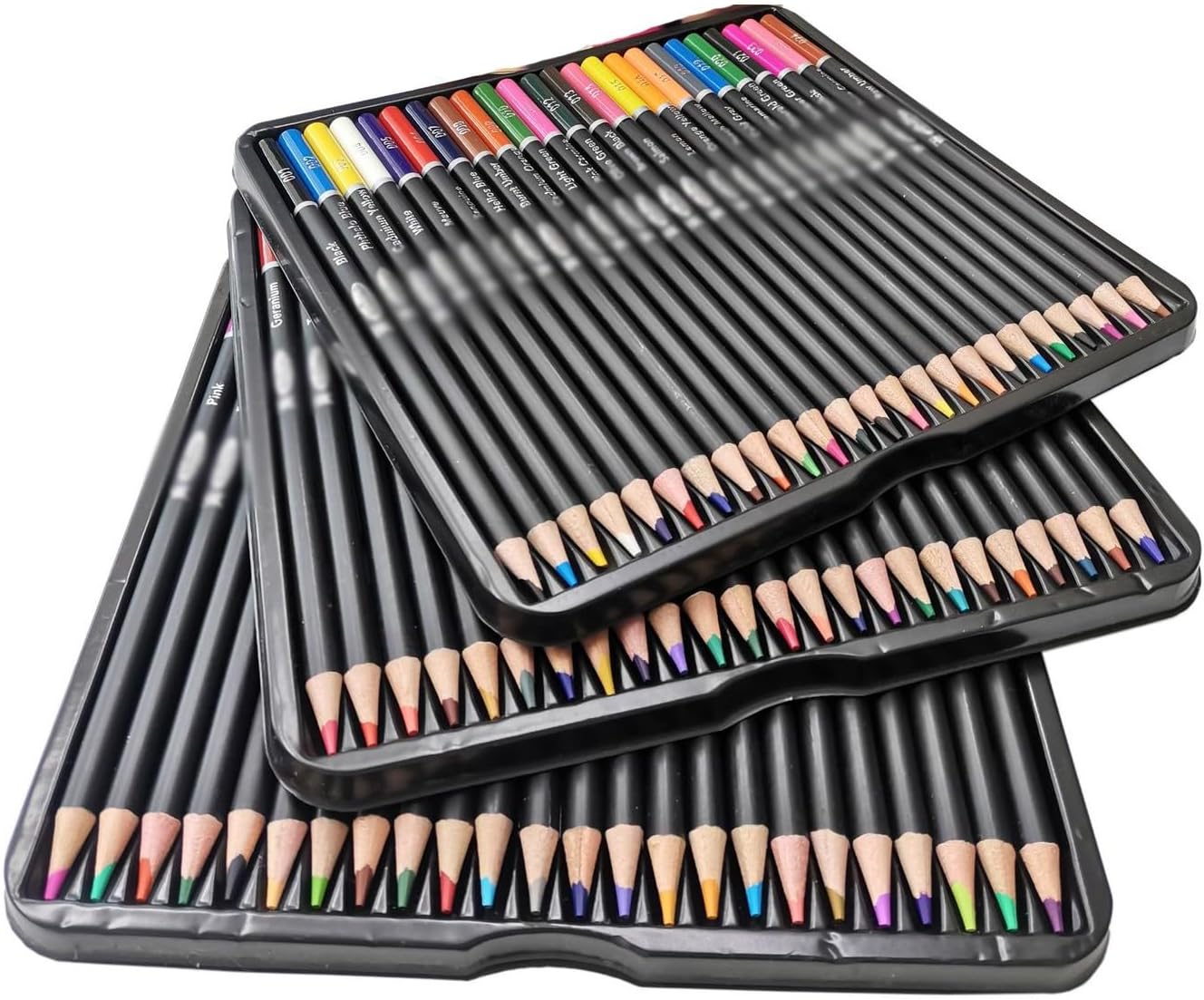 Color Pencil Set, Oil-based Lead Stationery, Art Supplies, 72 Iron Box