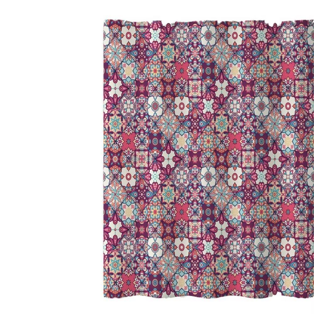 Rideau de baignoire boho violet 100x200 cm pour créer une ambiance bien-être à la maison