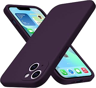CellEver Heavy-Duty Silicone Case for iPhone 13 [Camera Protection] [Anti-Oil Coating] Military Drop Protection, Soft Scratch-Free Interior, Deep Purple
